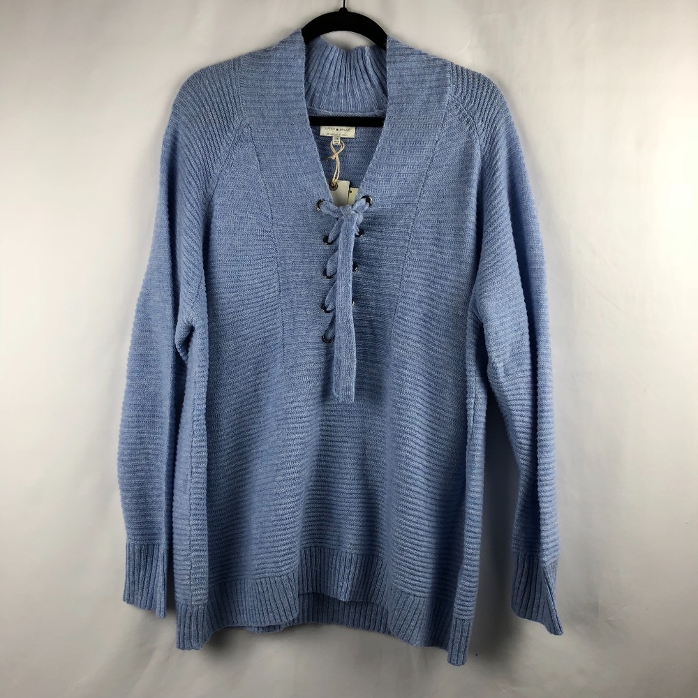 Lucky Brand Lace-Up Sweater - Picture 3 of 6